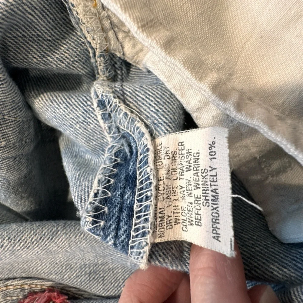1980s-1990s VTG Levi's 501 Men’s  Jeans Distressed Finish W/ Repaired Rips